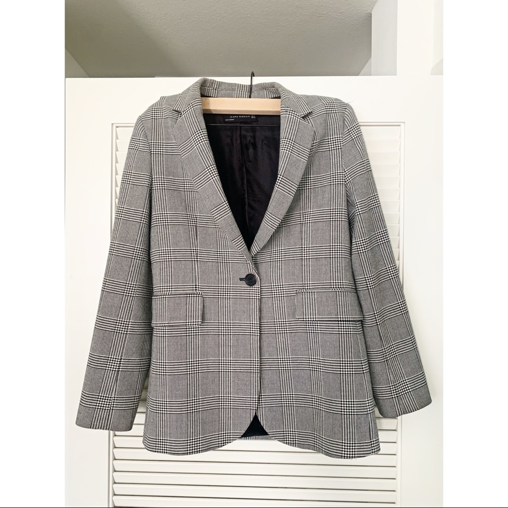 Zara Plaid Blazer